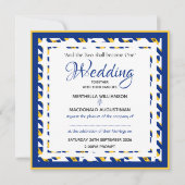 BARBADOS FLAG Custom Patriotic Square Wedding Einladung (Vorderseite)