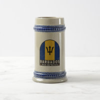 Barbados-Flag-Emblem gestört Vintag
