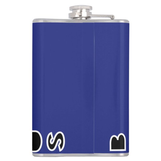 Barbados Flag Flachmann (Rückseite)