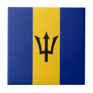 Barbados Flag Fliese
