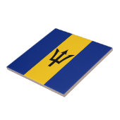 Barbados Flag Fliese (Seite)