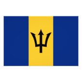 Barbados Flag Fotodruck (Vorne)