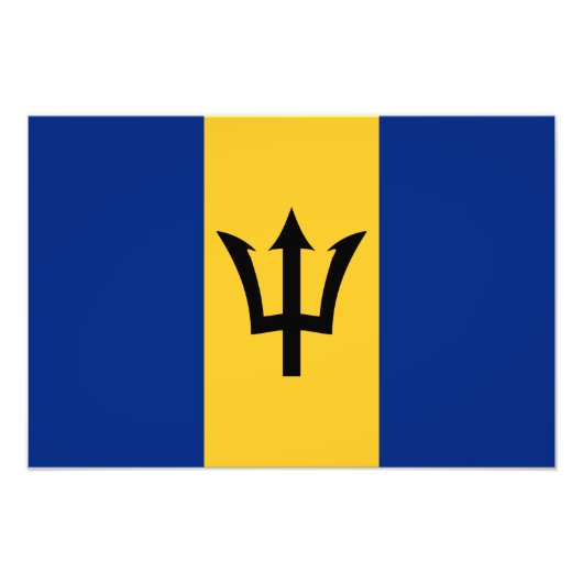 Barbados Flag Fotodruck (Vorne)