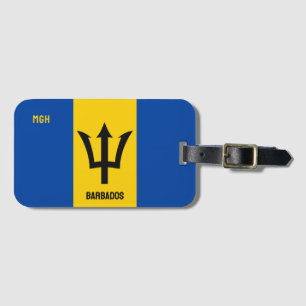 Barbados-Flag für benutzerdefinierte Monogram Gepäckanhänger