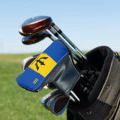 Barbados-Flag für benutzerdefinierte Monogram Golf Headcover (In Situ)