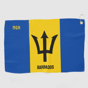 Barbados-Flag für benutzerdefinierte Monogram Golfhandtuch