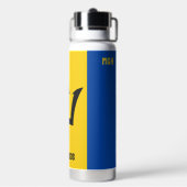 Barbados-Flag für benutzerdefinierte Monogram Trinkflasche (Hinten)