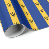Barbados-Flag Geschenkpapier (Rolleneckpunkt)