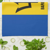 Barbados Flag Geschirrtuch (Gefaltet)