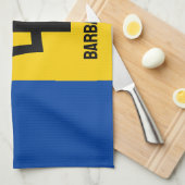 Barbados Flag Geschirrtuch (Viertel Falte)