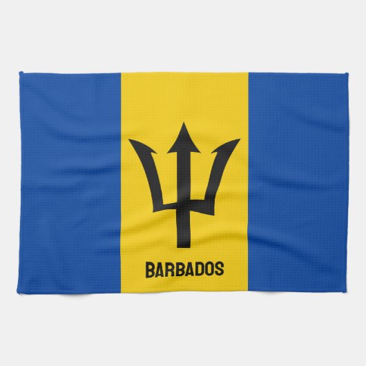 Barbados Flag Geschirrtuch (Horizontal)