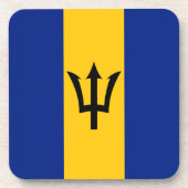 Barbados Flag Getränkeuntersetzer (Vorderseite)
