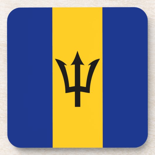 Barbados Flag Getränkeuntersetzer (Vorderseite)