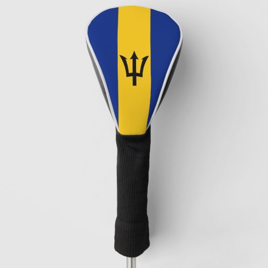 Barbados Flag Golf Headcover (Vorderseite)