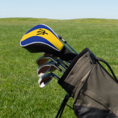 Barbados Flag Golf Headcover (In SItu)