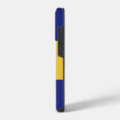 Barbados Flag iPhone 14 Pro Fall Hülle (Linke Seite)