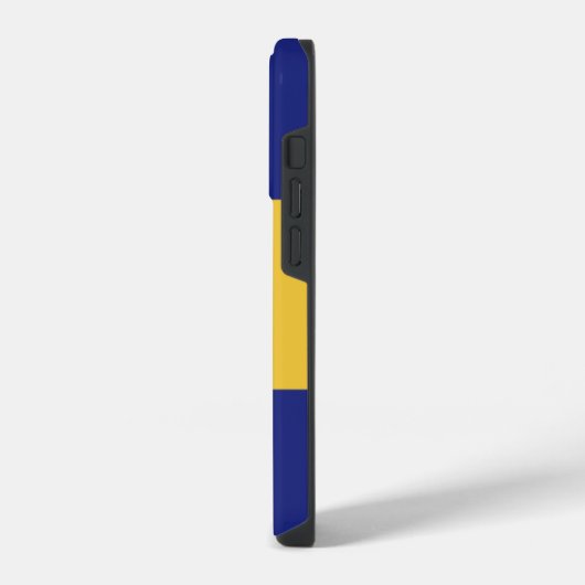 Barbados Flag iPhone 14 Pro Fall Hülle (Linke Seite)