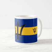 Barbados Flag Kaffeetasse (VorderseiteRechts)