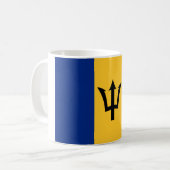 Barbados Flag Kaffeetasse (Vorderseite Links)