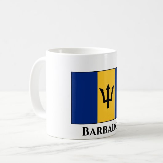 Barbados Flag Kaffeetasse (Vorderseite Links)