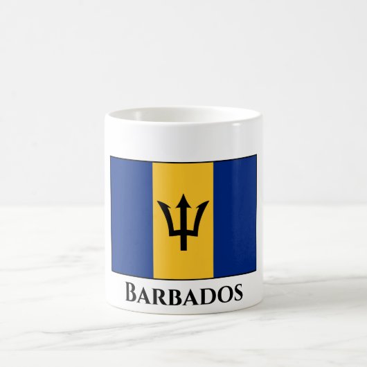 Barbados Flag Kaffeetasse (Mittel)