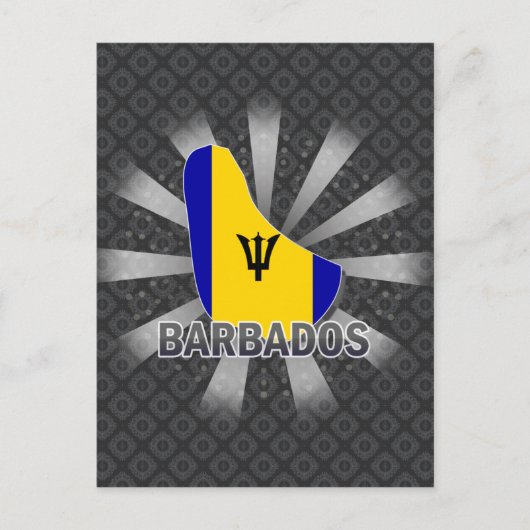 Barbados Flag Karte 2.0 (Vorderseite)