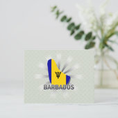 Barbados Flag Karte 2.0 (Stehend Vorderseite)