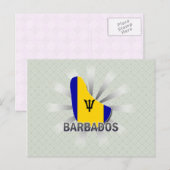 Barbados Flag Karte 2.0 (Vorne/Hinten)