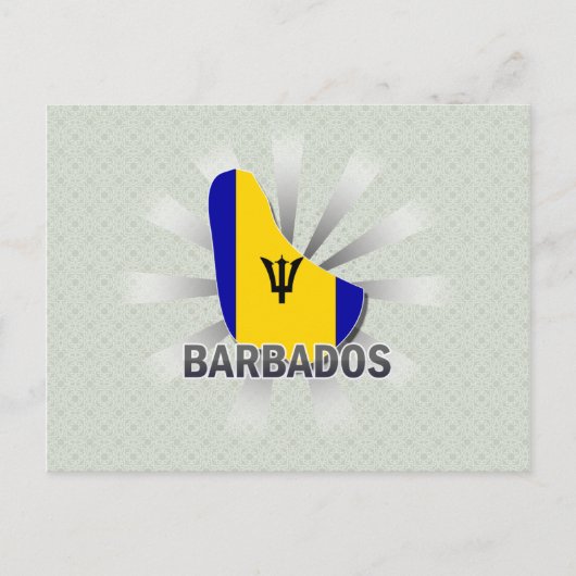 Barbados Flag Karte 2.0 (Vorderseite)