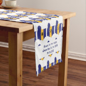 BARBADOS Flag Karte Benutzerdefiniertes Skript Kurzer Tischläufer (Beispiel)