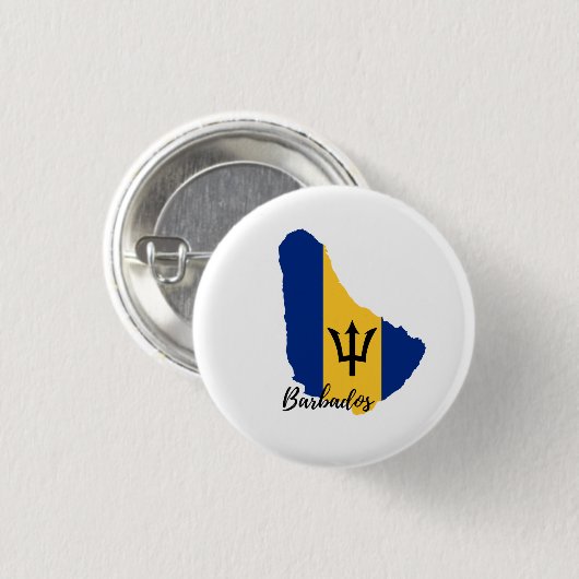 Barbados Flag Karte Button (Vorne & Hinten)