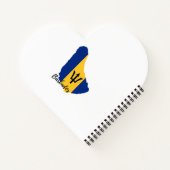 Barbados Flag Karte Notizblock (Rückseite)