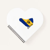 Barbados Flag Karte Notizblock (Vorderseite)