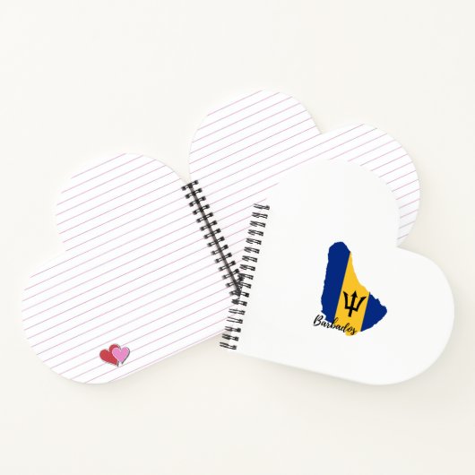 Barbados Flag Karte Notizblock (Innenseite)