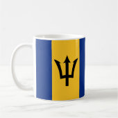Barbados Flag Keramik Tasse (Links)