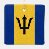 Barbados Flag Keramikornament (Rückseite)