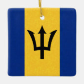 Barbados Flag Keramikornament (Vorderseite)