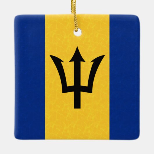 Barbados Flag Keramikornament (Vorderseite)