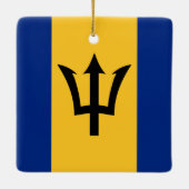 Barbados Flag Keramikornament (Rückseite)