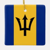 Barbados Flag Keramikornament (Vorderseite)
