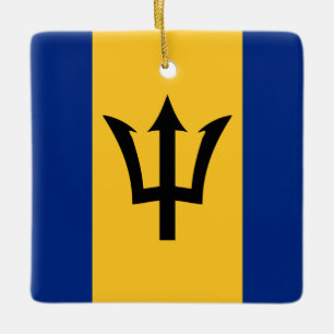 Barbados Flag Keramikornament