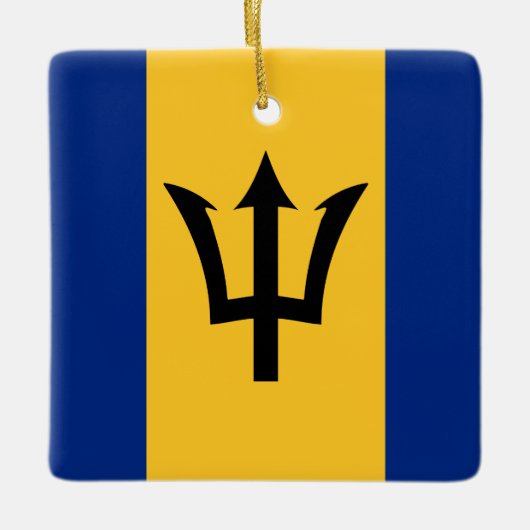 Barbados Flag Keramikornament (Vorderseite)