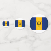 Barbados Flag Konfetti (Vorderseiten)