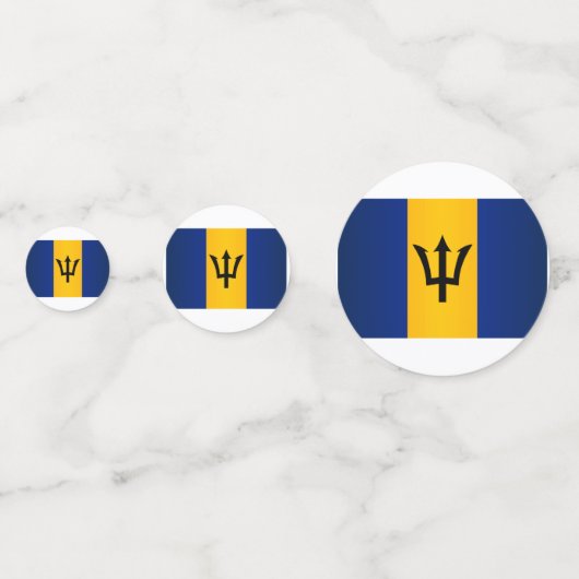 Barbados Flag Konfetti (Rückseiten)