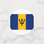Barbados Flag Konfetti (Klein Vorderseite)