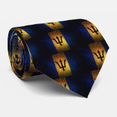 Barbados Flag Krawatte (Gerollt)