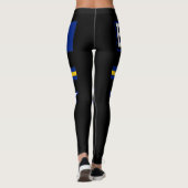 Barbados Flag Leggings (Rückseite)