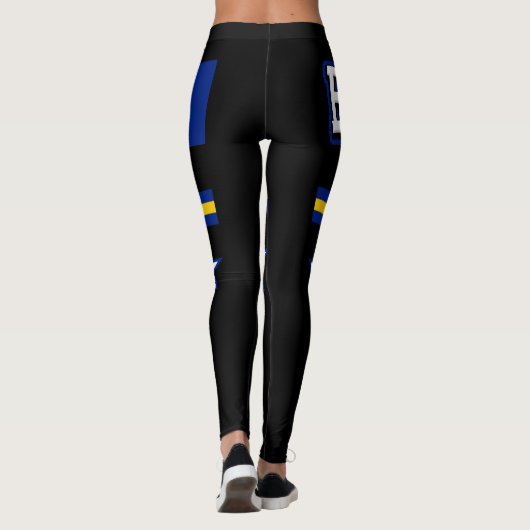 Barbados Flag Leggings (Rückseite)
