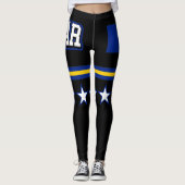 Barbados Flag Leggings (Vorderseite)