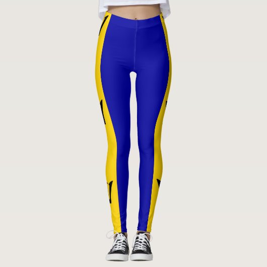 Barbados Flag Leggings (Vorderseite)